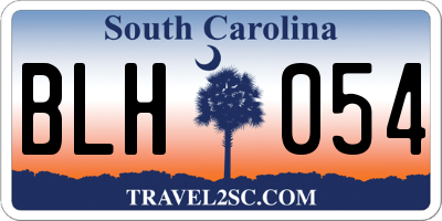 SC license plate BLH054