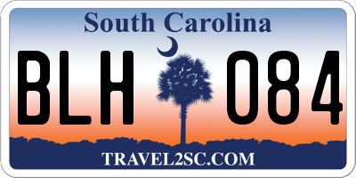SC license plate BLH084