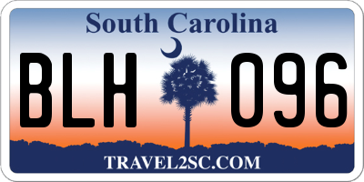 SC license plate BLH096