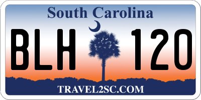 SC license plate BLH120