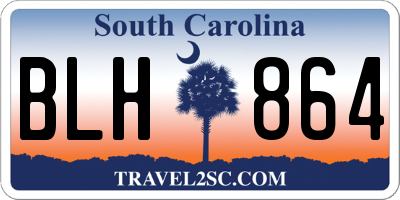 SC license plate BLH864