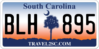 SC license plate BLH895