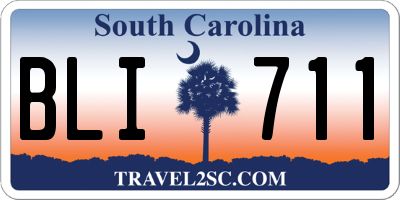 SC license plate BLI711