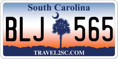 SC license plate BLJ565