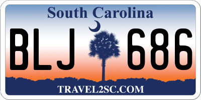 SC license plate BLJ686