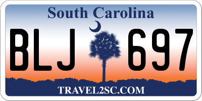 SC license plate BLJ697