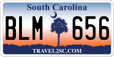 SC license plate BLM656