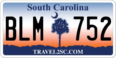 SC license plate BLM752