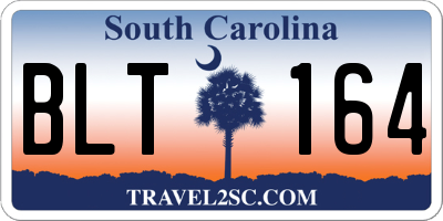 SC license plate BLT164