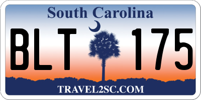 SC license plate BLT175