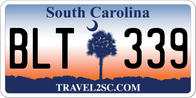 SC license plate BLT339