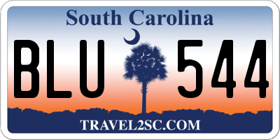 SC license plate BLU544