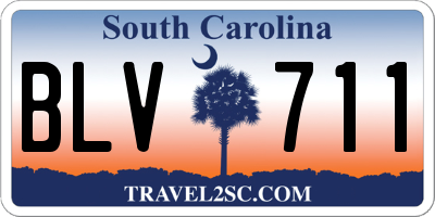 SC license plate BLV711