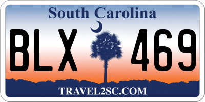 SC license plate BLX469