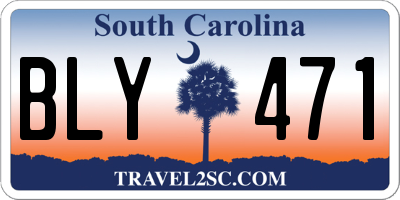 SC license plate BLY471