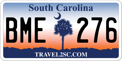 SC license plate BME276