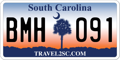 SC license plate BMH091