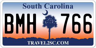 SC license plate BMH766