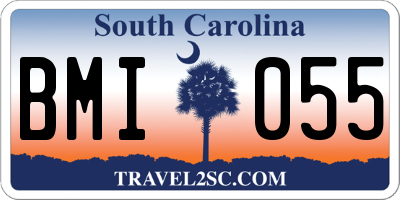 SC license plate BMI055