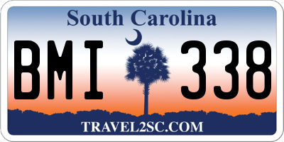 SC license plate BMI338