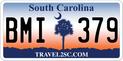 SC license plate BMI379