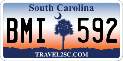 SC license plate BMI592