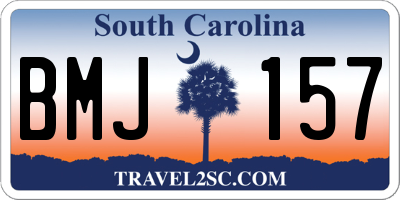 SC license plate BMJ157