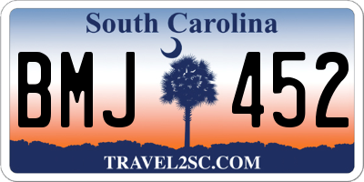 SC license plate BMJ452