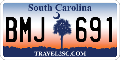 SC license plate BMJ691