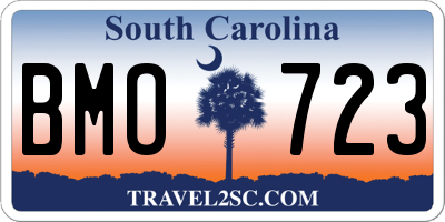 SC license plate BMO723