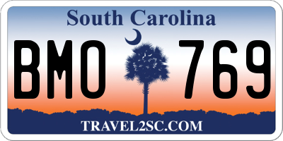 SC license plate BMO769