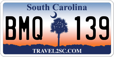 SC license plate BMQ139
