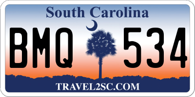 SC license plate BMQ534