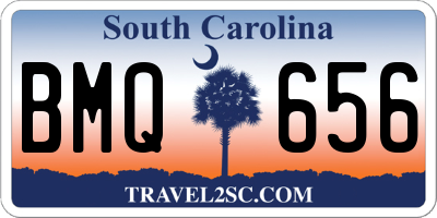 SC license plate BMQ656