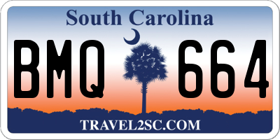 SC license plate BMQ664