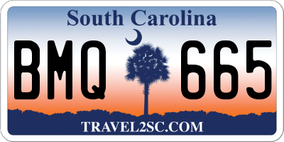 SC license plate BMQ665
