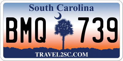 SC license plate BMQ739