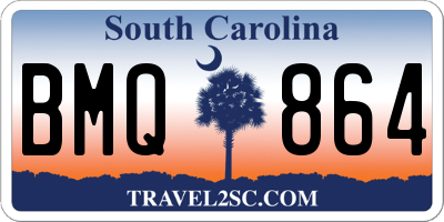 SC license plate BMQ864