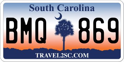 SC license plate BMQ869