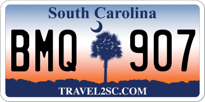 SC license plate BMQ907