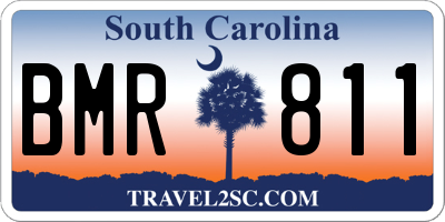 SC license plate BMR811