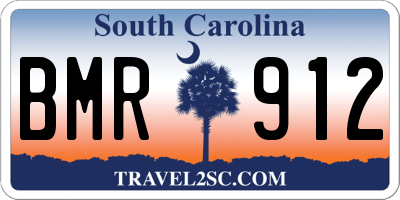 SC license plate BMR912