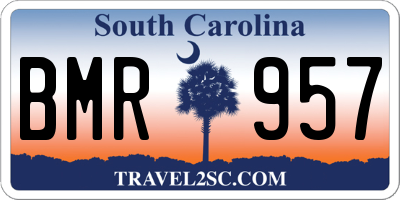 SC license plate BMR957