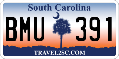 SC license plate BMU391