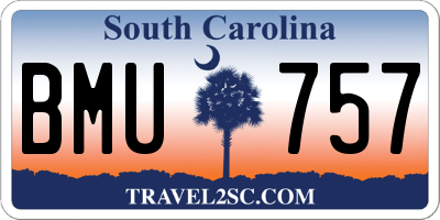 SC license plate BMU757