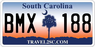 SC license plate BMX188