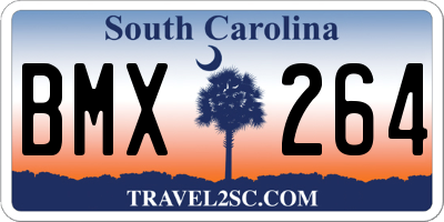 SC license plate BMX264
