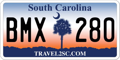 SC license plate BMX280