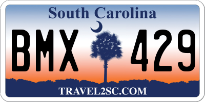 SC license plate BMX429
