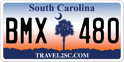 SC license plate BMX480